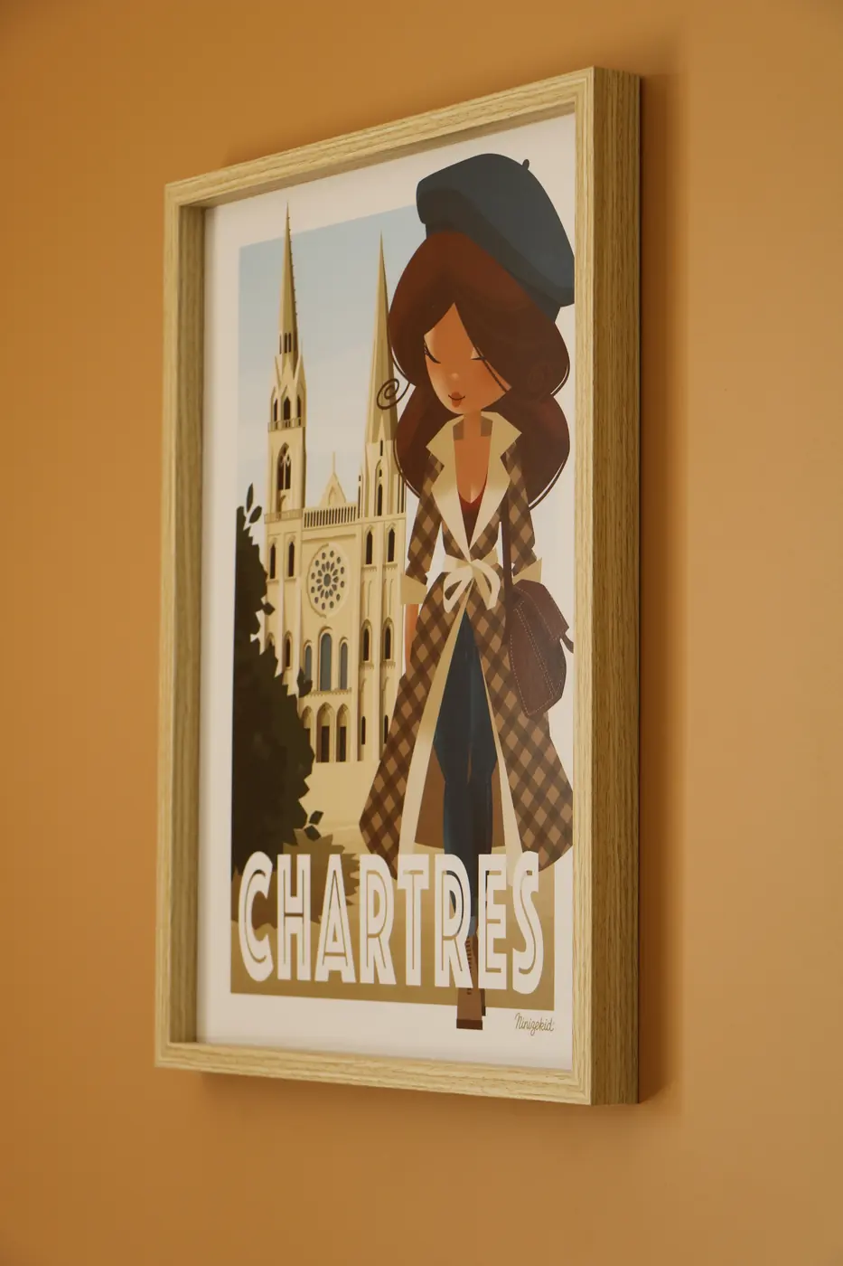 Affiche de Chartres dans la salle à manger